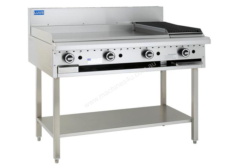 caption 900mm Griddle 300mm Chargrill Combination with legs & shelf