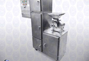 Flamingo 4kW Turbine Mill with dust collector effective on herbs and fibrous materials