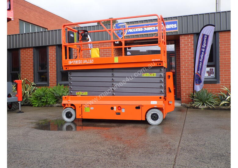 caption ACCESSWORX - DINGLI E-TECH S1412-E ELECTRIC SCISSOR LIFT