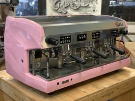 WEGA POLARIS 3 GROUP PINK ESPRESSO COFFEE MACHINE - picture0' - Click to enlarge