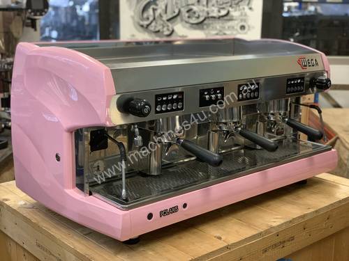 WEGA POLARIS 3 GROUP PINK ESPRESSO COFFEE MACHINE