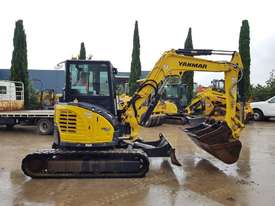 2017 YANMAR VIO45-6 EXCAVATOR WITH LOW 1200 HOURS, CABIN, HITCH AND BUCKETS - picture0' - Click to enlarge