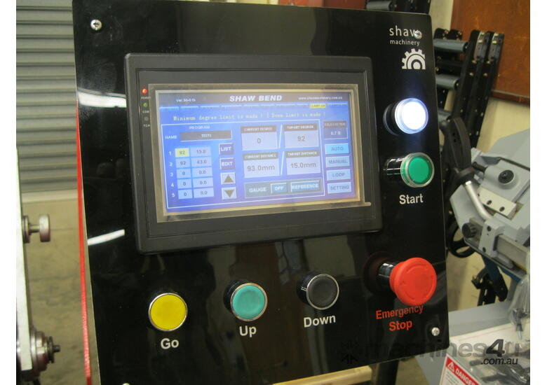 SHAW -  Model Panbrake 2450mm x 4mm with Ball Screw Front Gauge 