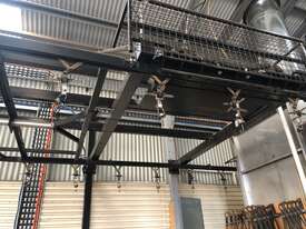Overhead chain conveyor (single stainless steel spray booth is sold now) - picture1' - Click to enlarge