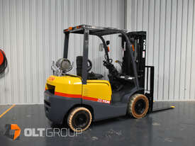 TCM FG25T3 2.5 Tonne Forklift 4800mm Lift Height Container Mast Markless Tyres LPG - picture1' - Click to enlarge