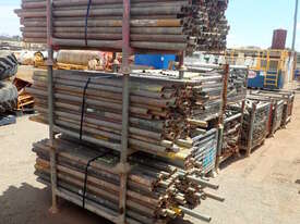 11 X STILLAGES OF ASSORTED SCAFFOLD TUBING & COUPLERS - picture0' - Click to enlarge