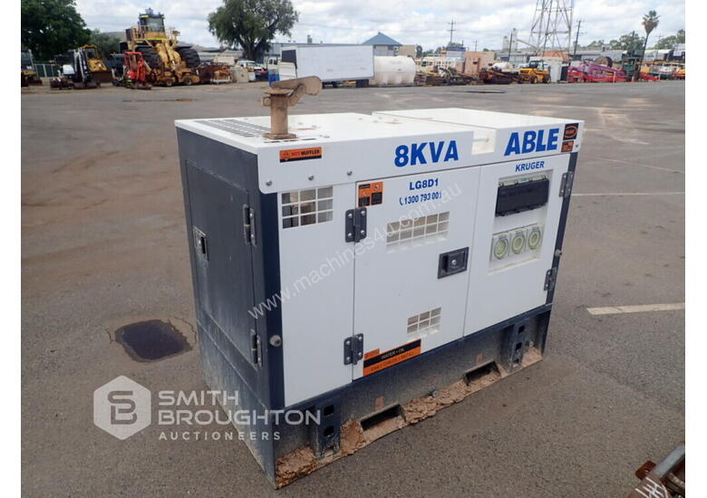 Buy Used 2019 ABLE LG8D1 8KVA DIESEL GENERATOR Generator in , Listed