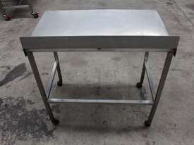 Stainless Steel Mobile Table. - picture0' - Click to enlarge