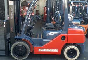 ACTIVE FORKLIFTS - 2013 model Toyota 3 ton forklift for sale- 4500mm lift height solid tyres side sh