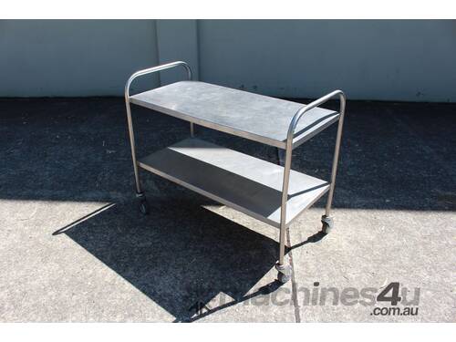 Stainless Steel 2 Tier Trolley.