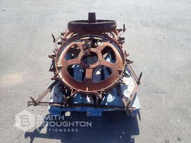 PALLET COMPRISING OF ASSORTED VINTAGE WHEELS & HARROWS - picture0' - Click to enlarge