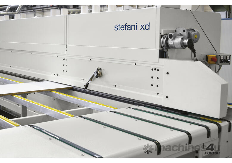 caption SCM Stefani XD Production Edge banding Machine