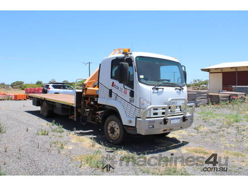  ISUZU FH FSR 850,  4x2, DAY CAB, TRAY TOP WITH HIAB CRANE