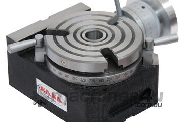 Kang Industrial HV-4 110mm Horizontal Vertical Rotary Table, Cast Iron Rotary Table, MT2 Bore