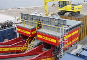 MECBIO - TRIREX 2600S Stationary Triple-rotor Waste Shredder with Hydraulic Drive