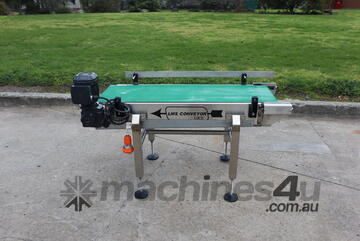 Contech Stainless Steel Belt Conveyor - 1.25m long