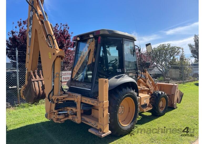 caption Backhoe Case 580 Super R 1657 hours Ex-govt 4 in 1 bucket Extender Hoe 2010