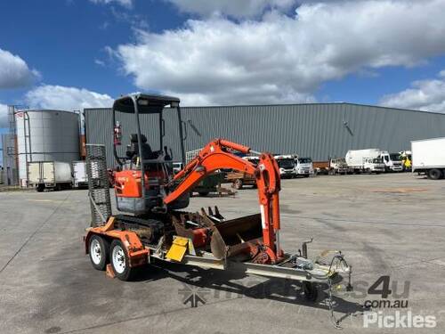 2010 Kubota U17 Excavator & Trailer