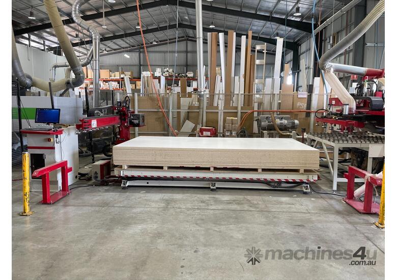 caption Flat bed line including labelling. 3600 x 1800