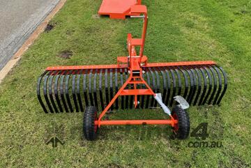 Landscape Rake Barrett Towable 6ft Adjustable With Wheels