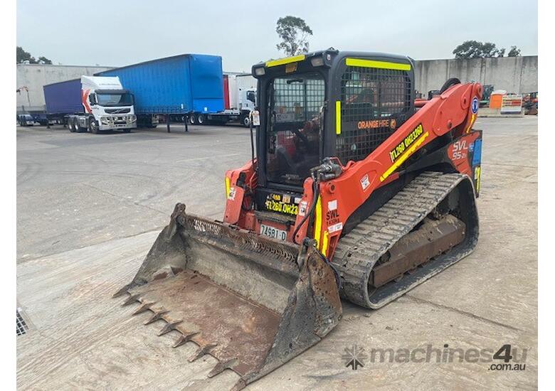 caption KUBOTA SVL95-2 Rubber Tracked Skid Steer