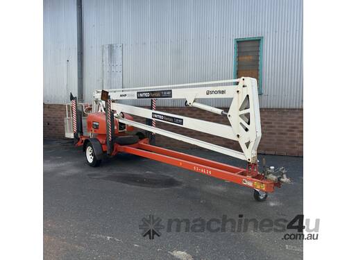 caption Used Snorkel Trailer Mounted Boom - MHP 15