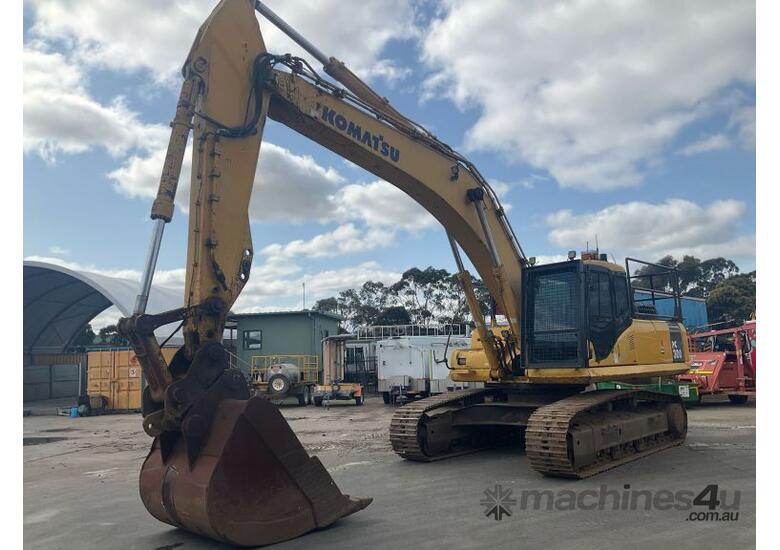 caption Komatsu PC300-7 Excavator