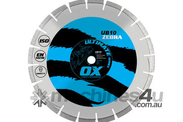 OX Ultimate UB10 Segmented Diamond Blade - Abrasive
