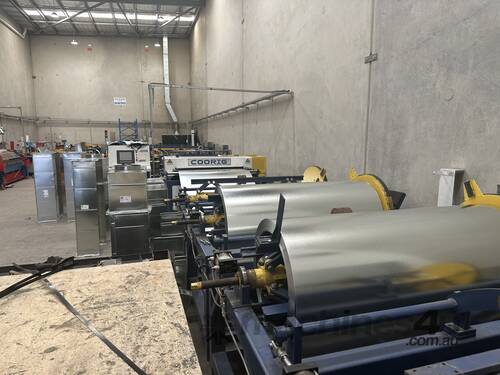 caption HVAC CNC Duct Forming Line