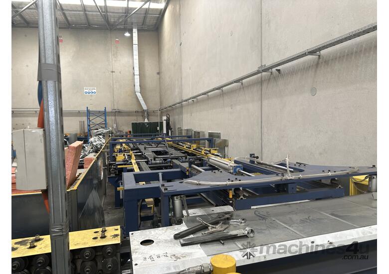 caption HVAC CNC Duct Forming Line