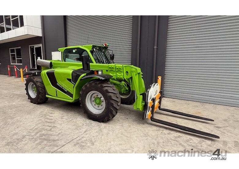 caption Merlo 30.8 Telehandler with Forks, GP Bucket, unit in great cosmetic & mechanical condition