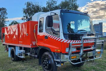 Isuzu FSS500 4X4 Single Cab Traytop Firetruck. Ex NSW Rural Fire Service