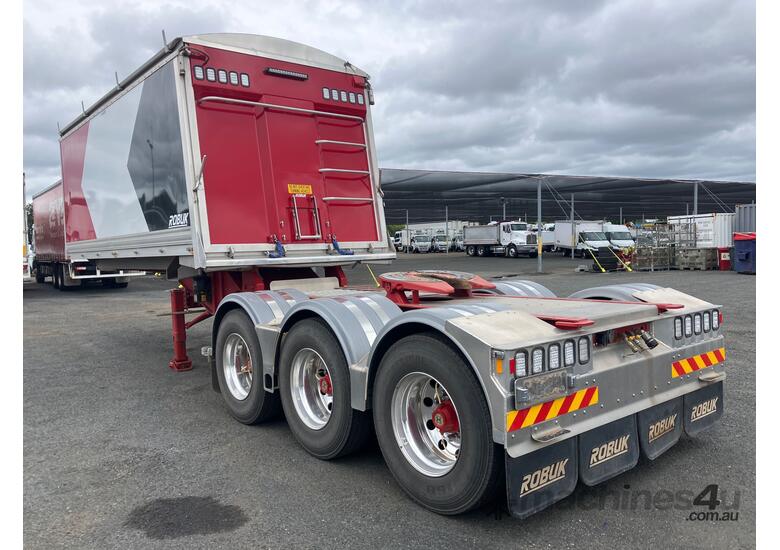 caption 2023 Robuk Tri Axle Rollback Tipper Trailer