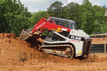 Takeuchi TL6R Compact Track Loader Open Canopy With Quiet Track Design& Flotation Pads
