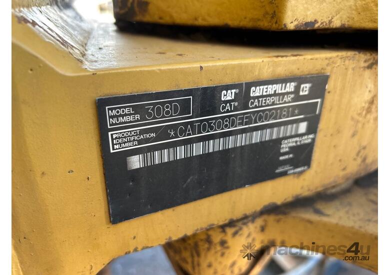 caption Caterpillar 308D CR Excavator
