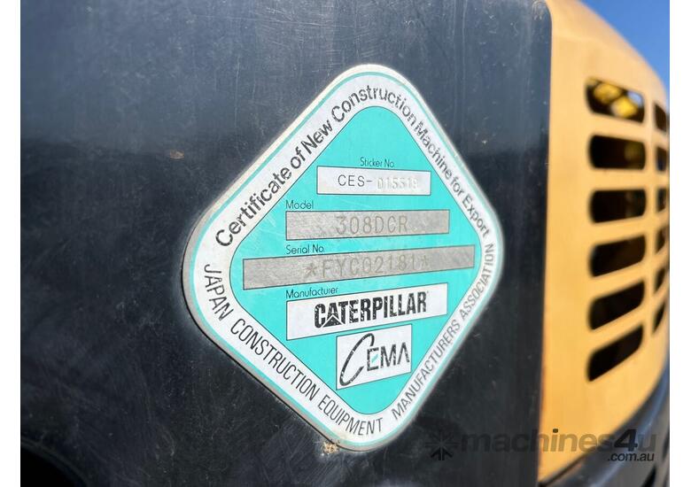 caption Caterpillar 308D CR Excavator