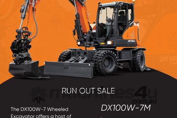 Doosan DX100W Wheeled-Excav Excavator Doosan DX100W Wheeled-Excav Excavator