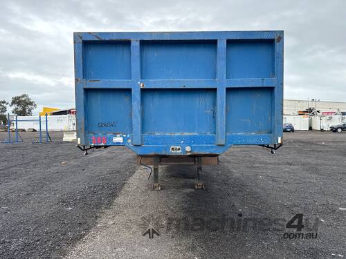 caption Haulmark Tri Axle Extendable Flat Bed Semi Trailer