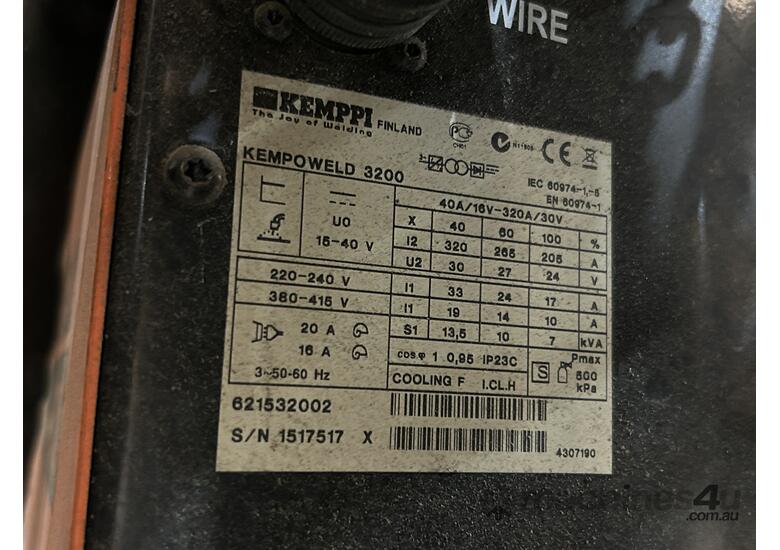 Kemppi Welder & Wire Feeder