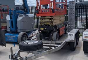 JLG 2632 8m Narrow Electric Scissor Lift & Trailer Combo