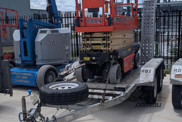 JLG 2632 8m Narrow Electric Scissor Lift & Trailer Combo