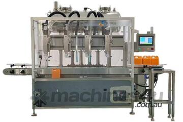 Automatic 4 Head Tracking Liquid Filling Machine High Accuracy Servo Filling System