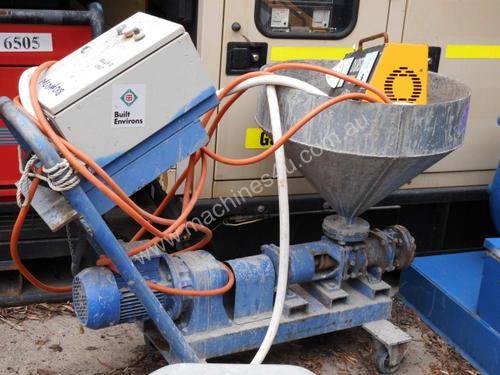 small grout pump and hopper ,