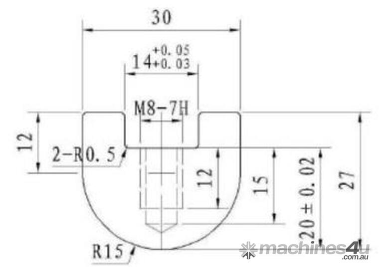 Click to view full size photos PRESS BRAKE TOOLING RADIUS PUNCH BARS LARGE