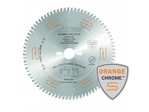 CMT Industrial Low Noise and Chrome Coated Circular Saw Blades with ATB Grind - 250mm