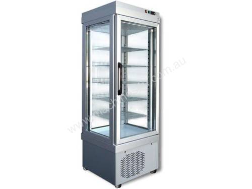Tekna 4400NFN Single Door Upright Display Freezer - 4 Sided Glass