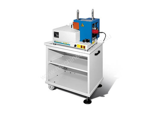 Corner rounder with polishing unit and mobile stand