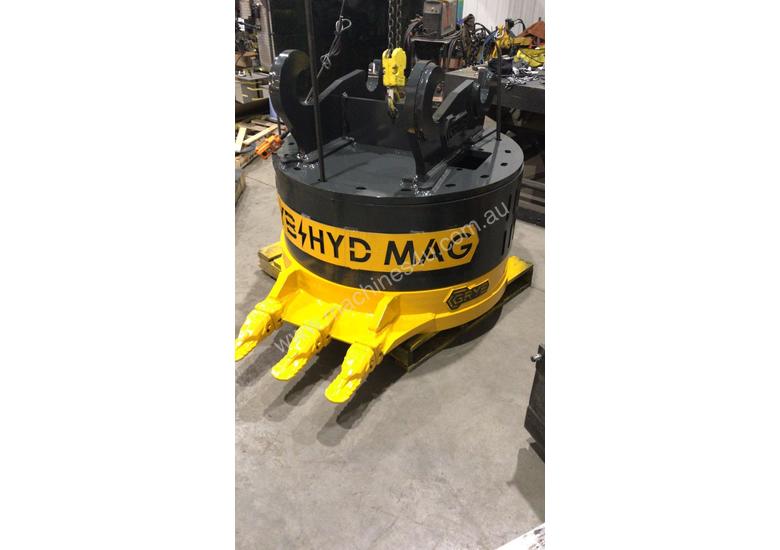 caption Hydraulic Magnet for excavators