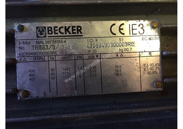 caption Becker Vacuum Pump
