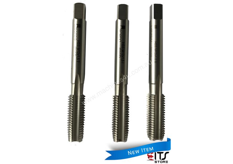 caption Bordo Hand Tap Set M12 x 1.5 mm HSS Metal Thread Cutting Tools Set of 3 3021-12.OOTS